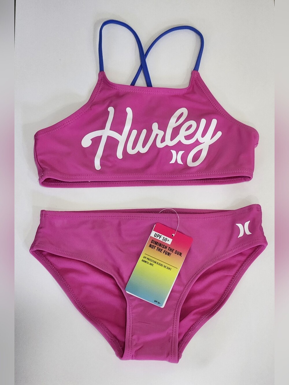 Hurley Girls' Magenta Two-Piece Swim Bikini